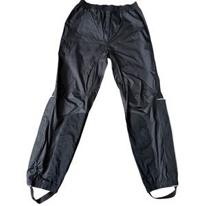 Harley Davidson Rain Pants Mens Black HD Stirrup Ankle Motorcycle Wind size Medi